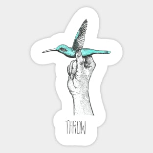 Humming bird dart Sticker